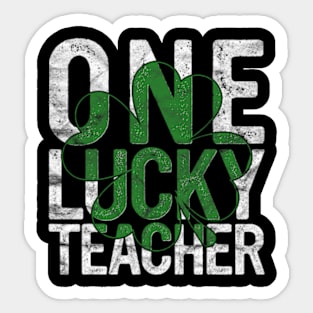 One Lucky Teacher Sticker